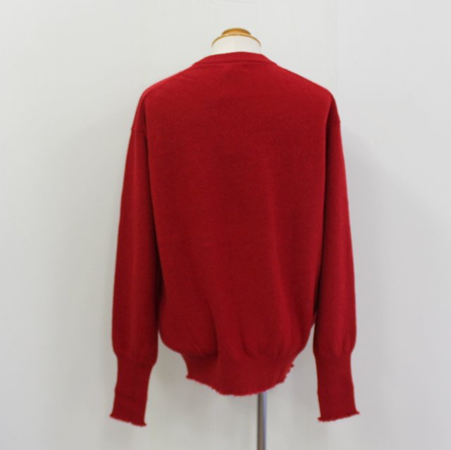 MAATEE&SONS(}[eB[AhTY)/ QSHETLAND~A}QCashemeredqbgR P/O SWEATER -RED- #MT1303-0103(3)