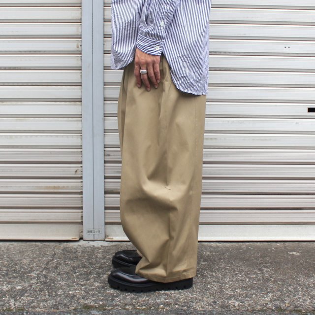 sage NATION / BOXPLEAT TROUSERS #S011(3)