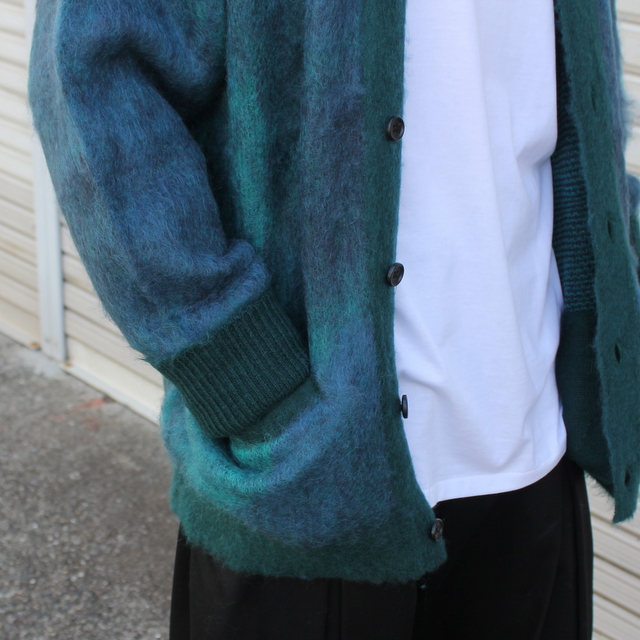 stein(シュタイン)/ GRADATION MOHAIR CARDIGAN -BLUE GREEN - #ST448