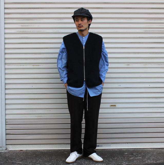 CAMIEL FORTGENS(J~G tH[gQX)/ FLEECE VEST -NAVY- #CF14050101(3)