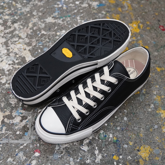 CONVERSE ADDICT(Ro[X AfBNg) CHUCK TAYLOR LEATHER OX -BLACK-(3)