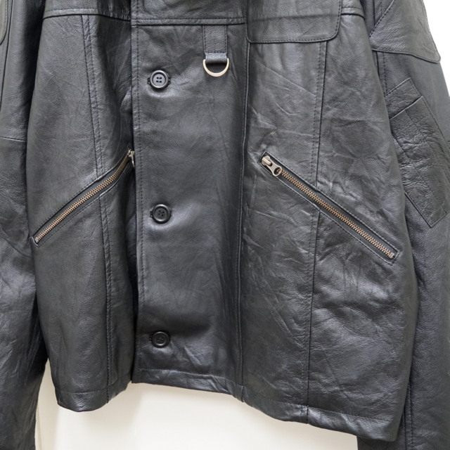 yoused(ユーズド)/ MILITARY LEATHER MK4 -BLK- #23AW05(3)