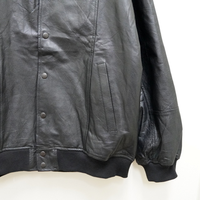yoused(ユーズド) / ALL LEATHER STADIUM JUMPER -BLACK- #22AW10(3)