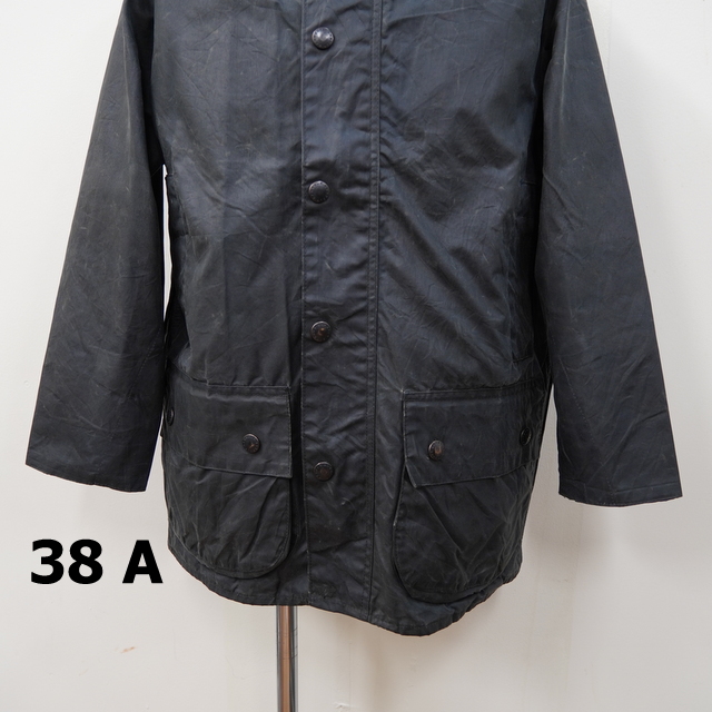 yoused([Yh) / BARBOUR REMAKE JACKET (SIZE38) -SAGE,BLACK- #23AW13(3)
