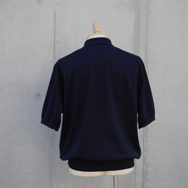 y24SSz HERILL(w)/ Cotton Polo S/S -NAVY- #24-011-HL-8310-1(3)