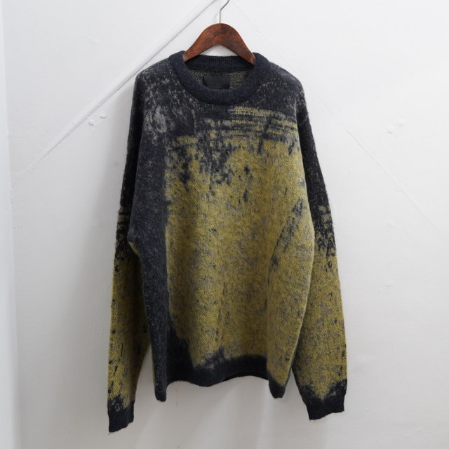  [24AW] YOKE([N)/ JACQUARD MOHAIR SWEATER -YELLOW- #YK24FW0815S(3)