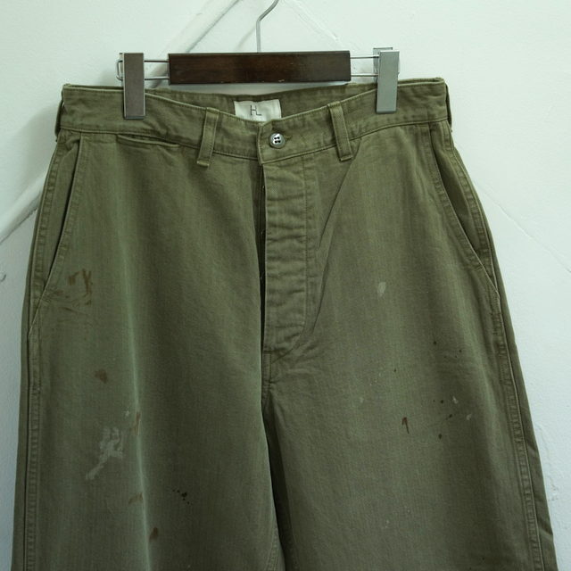 24AW】HERILL(ヘリル)/ USMC HBT Pants -Olive drab- #24-030-HL-8020-30／acoustics  Men's