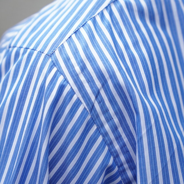 y24AWzHEUGN ([Q)/ Moriss~Salvatore BLUE STRIPE -Sax Blue- #SHIRT094(3)