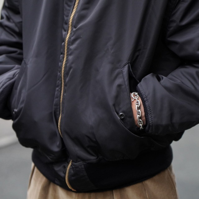 Dead Stock(fbhXgbN)/ ALPHA INDUSTRIESА 90s Concord MA-1 Flight Jacket -BLACK/ORANGE- #000031356(3)