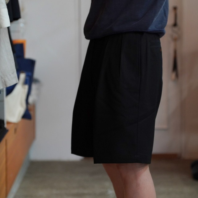 y25SSzNEAT(j[g)/ NEAT Chino Shorts -BLACK,IVORY,MOSS- #25-01NCS(3)