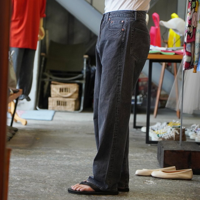 ULTERIOR(AeA) / WASHED SELVEDGE BLACK DENIM 5P PANTS -USED GREY- #UPJ05-KC223-S(3)