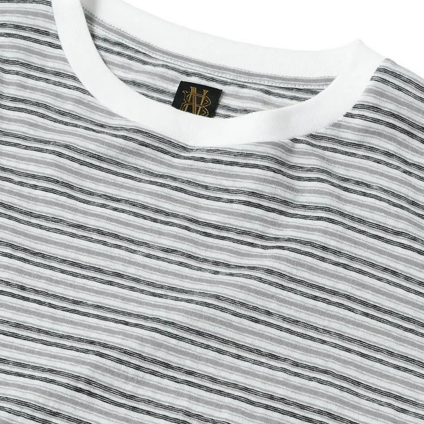 BATONER(ogi\)/ HAND DRAWING BORDER T-SHIRT -WHITE-#BN-25SM-052(3)