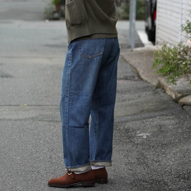 y25AWzA.PRESSE(A vbZ)/ Washed Denim Wide Pants -INDIGO- #AP-4002(3)