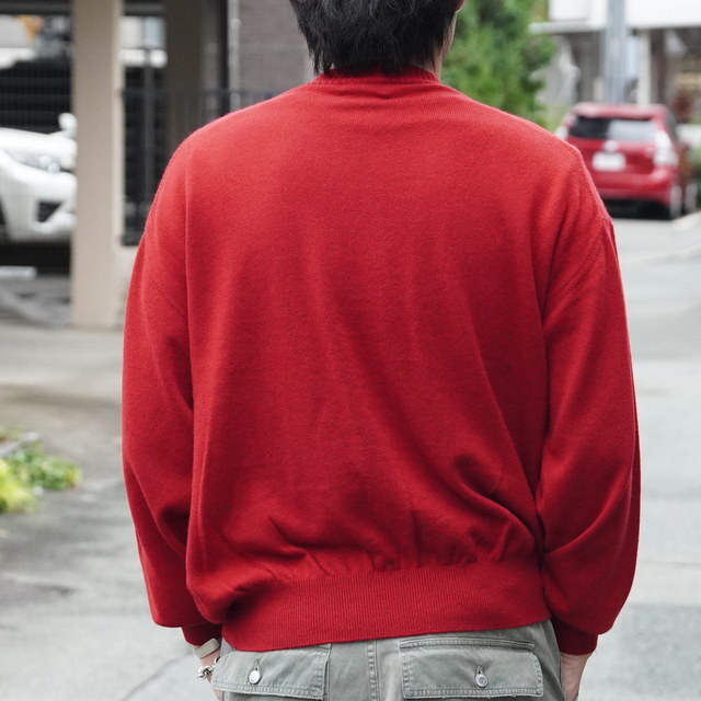 y25AWzHERILL(w)/ American Deadstock Sweater  -RED- #25-080-HL802030(3)