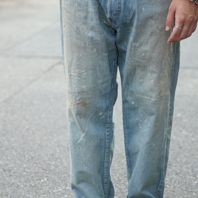 y25AWz A.PRESSE(A vbZ)/ No.37 Washed Wide Denim Pants -BLEACH- #25AAP-04-40(3)