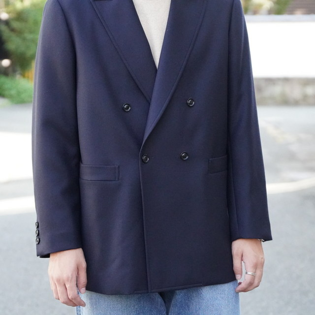 ULTERIOR(AeA) / SUPER FINE LIGHT MELTON DB JKT  -DEEP NAVY- #UJK25-KC205-A(3)