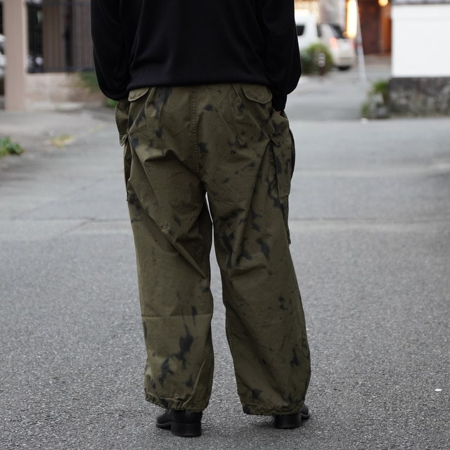 Gurank(ON)/ Poplin camouflage cargo pants -KHA/BK- #2552(3)