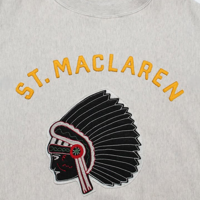 BOWWOW(oEE) / ST. MACLAREN UNIV. SWEATSHIRT AGED -AGED OATMEAL- #BW252-MUS(3)