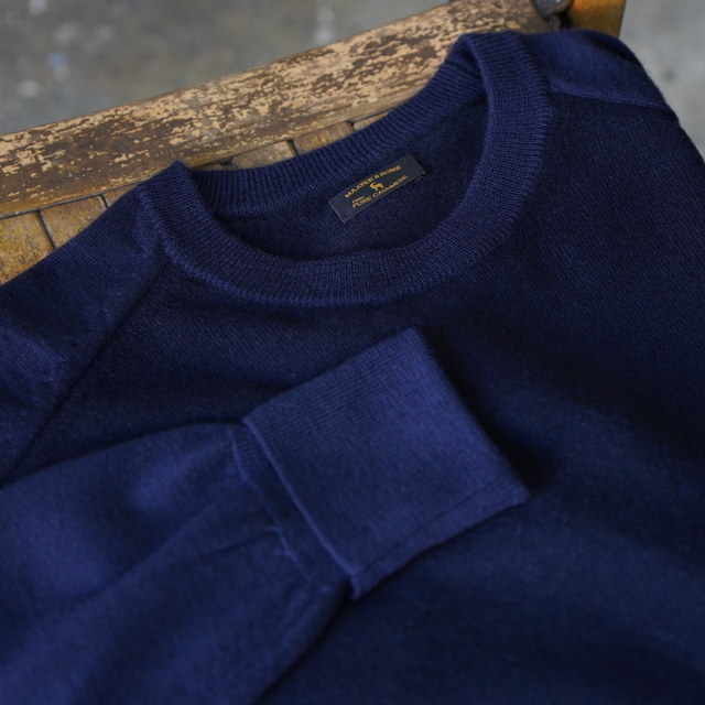 y25AWzMAATEE&SONS(}[eB[AhTY)/ COMBI P/O CREW NECK SWEATER -NAVY,CGRY- #MT5303-0121(3)