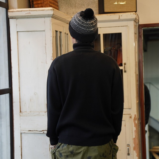 y25AWzGraphpaper (Oty[p[)/ High Density Drivers Knit -GRAY,BLACK- #GU253-80261B(3)