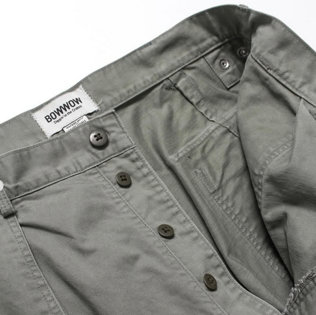 BOWWOW(oEE)/REPAIRED USAF MECHANIC PANTS -AGED SAGE GREEN- #BW252-RUMP(3)