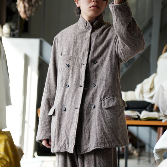 y25AWzMAATEE&SONS(}[eB[AhTY)/ _u GATHERED JK CASHSILK w{[ -BRWN-  #MT5303-0005C(3)