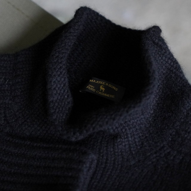 �y25AW�zMAATEE&SONS(�}�[�e�B�[�A���h�T���Y)/ ROLL NECK SWEATER -BLK- #MT5303-0114(3)