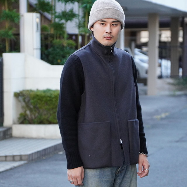 �y25AW�zMAATEE&SONS(�}�[�e�B�[�A���h�T���Y)/ W-FACE VEST -CHACOAL- #MT5303-0905(3)