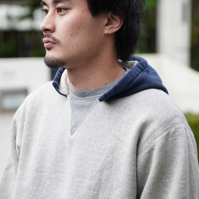 �y26SS�z A.PRESSE(�A �v���b�Z)/ Vintage Attached Hood Sweat Parka -OATMEAL- #26SAP-05-15(3)