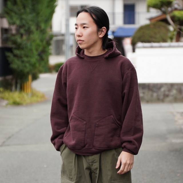 �y26SS�z A.PRESSE(�A �v���b�Z)/ Vintage Attached Hood Sweat Parka -BURGUNDY,BLUE- #26SAP-05-16(3)