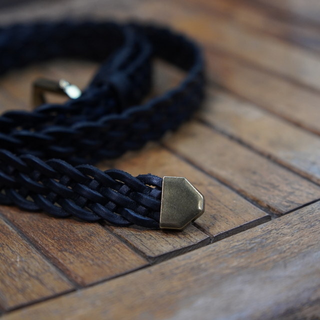 �y26SS�zCCU(�V�[�V�[���[)/ NARROW MESH BELT -BLACK- #AC-17-C-COW-5(3)