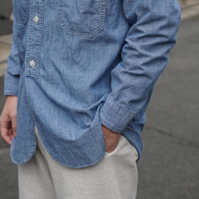 �y26SS�zBOWWOW(�o�E���E) / HERITAGE CHAMBRAY SHIRT AGED -INDIGO- #BW261-HCS(3)
