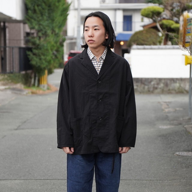 �y26SS�zHERILL(�w����)/ Ripstop WorkJacket -BLACK- #26-010-HL-80701(3)