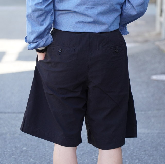 �y26SS�zHERILL(�w����)/ Ripstop Chinoshorts  -Black- #26-030-HL-8260(3)