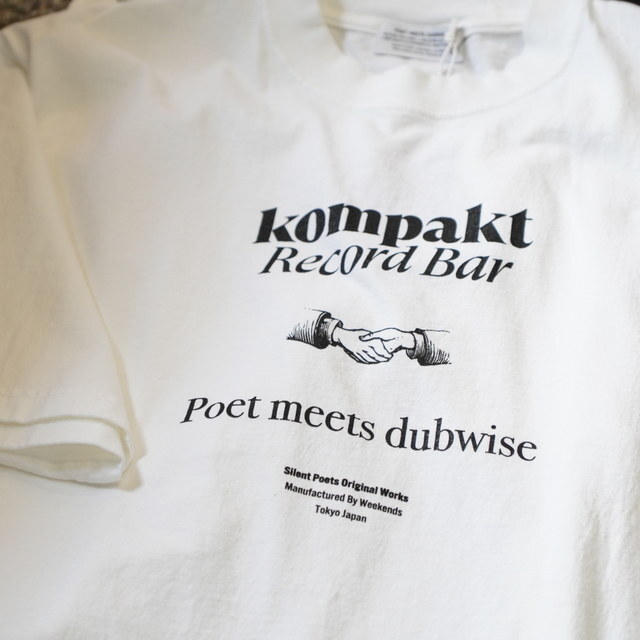 POET MEETS DUBWISE / Kompakt Record Bar�~PMD T-SHIRT(acoustics�ʒ�) -BLACK&WHITE- KRBTS0675A(3)