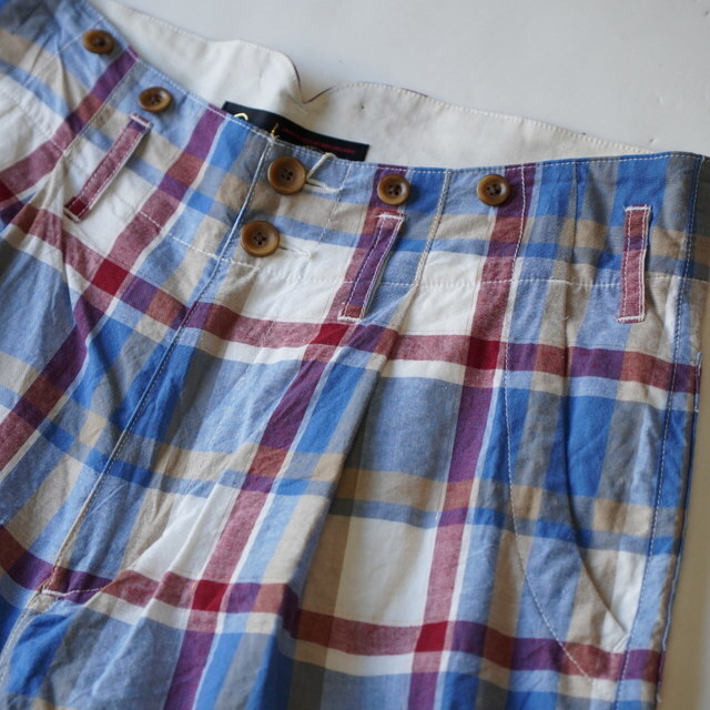 Gurank(�O�����N)/ Plaid shorts -SAX- #2609C(3)