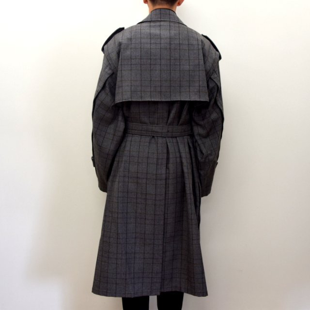 stein(シュタイン)/ DEFORMATION TRENCH COAT -GLEN CHECK- #ST-175-2