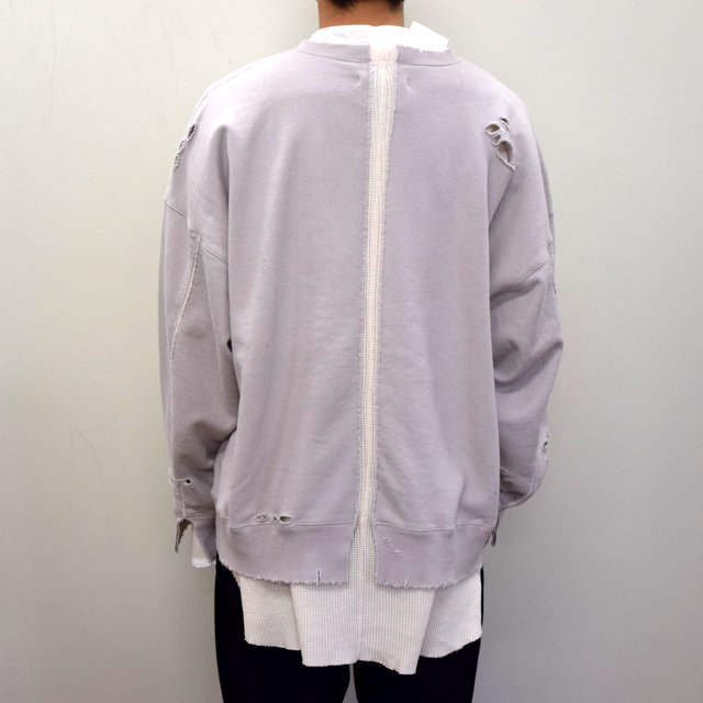 stein(V^C)/ OVERSIZED LAYERED SWEAT LS -CHARCOAL- #ST189(4)