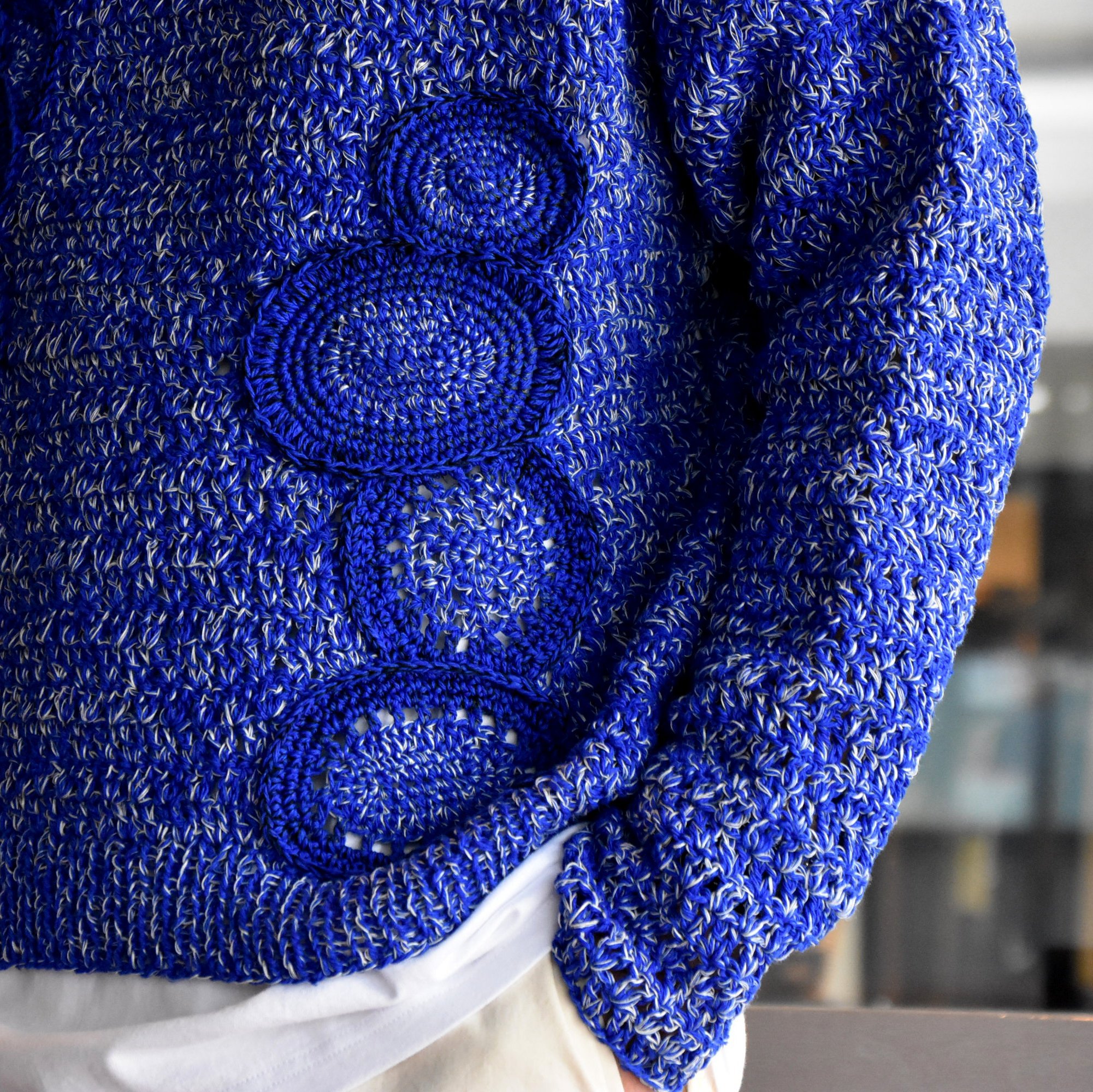 y40% off salez[2021]amachi.(A}`) Caillois's Agate knit-Majorelle Blue- #AY8-25(4)