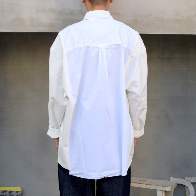 CAMIEL FORTGENS(J~G tH[gQX)/ RESEARCH SHIRT TEE LONG SLEEVE COTTON/JERSEY -WHITE- #11.11.05(4)
