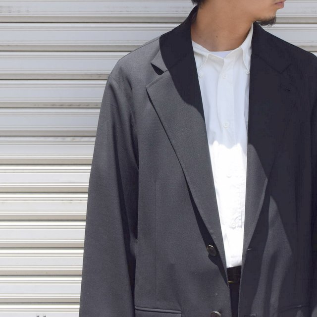 NICENESS(ナイスネス)/ ''TREVOR'' WOOL STRECH OVER JACKET -BLACK 