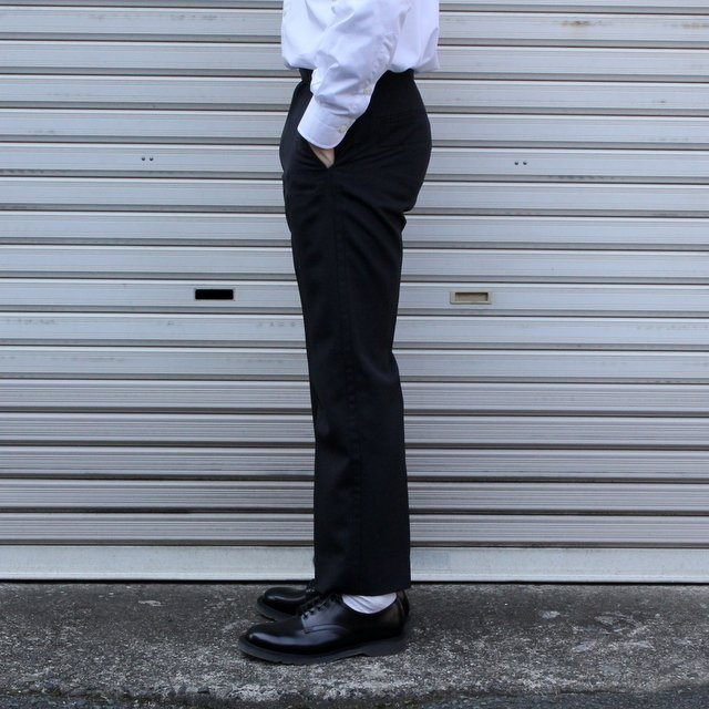 YOKE([N)/ COVERED STRAIGHT FIT TROUSERS -DUSTY NAVY- #YK22SS0136P(4)
