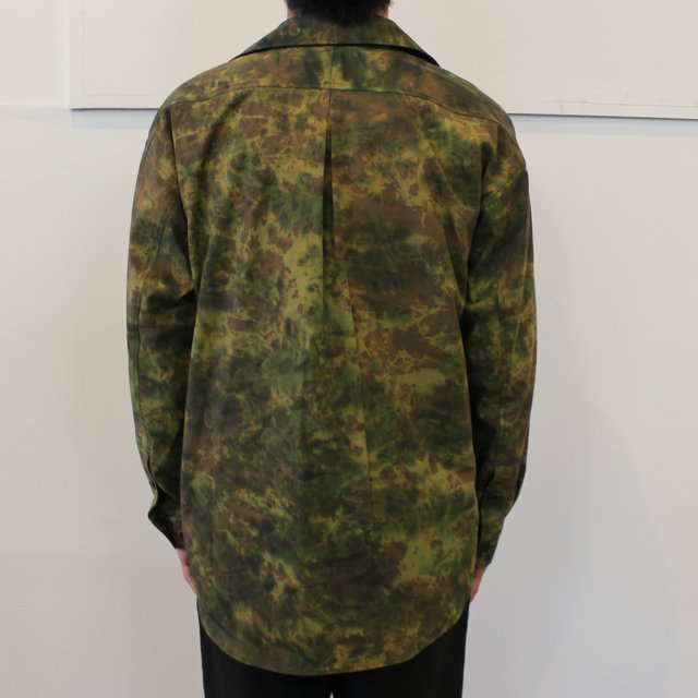 山内 (やまうち)/ 塩縮加工超強撚コットン・ハコムラシャツジャケット -camouflage- #22135-B(4)