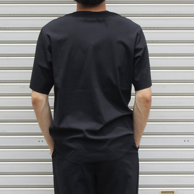 山内 (やまうち)/強撚フリーカットポンチ・ショートスリーブTシャツ -BLACK- #yc55-221(4)