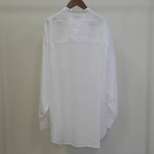 Graphpaper (グラフペーパー)/ Linen L/S Oversized Band Collar Shirt -2color- #GM232-50062B(4)