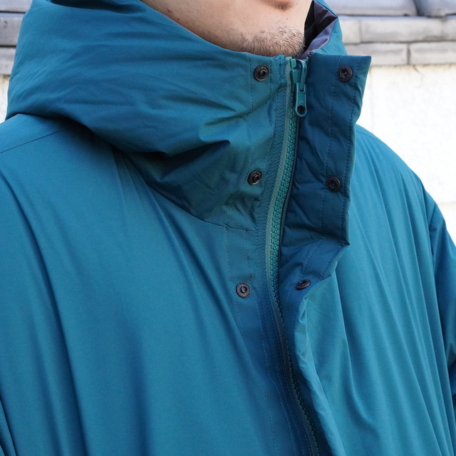 【23AW】Graphpaper (グラフペーパー)/ PERTEX_SHIELD Reversible Hooded Down -GREEN×GRAY- #GM233-20274C(4)