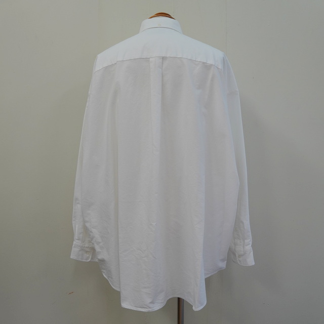 【23AW】Graphpaper (グラフペーパー)/ Oxford Oversized B.D Shirt -WHITE&GRAY- #GM233-50021B(4)