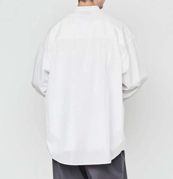 Graphpaper (グラフペーパー)/ BROAD L/S OVERSIZED BAND COLLAR SHIRT -2Color- #GM231-50081B(4)