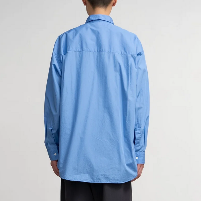 [24SS]Graphpaper (Oty[p[)/ Broad L/S Oversized Regular Collar Shirts -BLUE- #GM241-50001B(4)