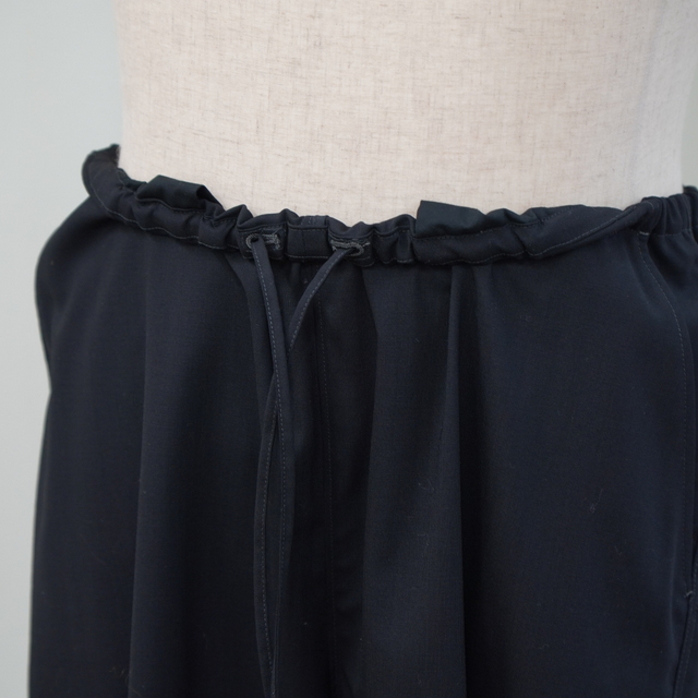 blurhms (ブラームス)/ wool voile side seamless slacks  -black- #BHS24S016(4)